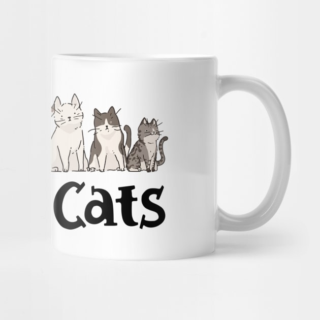 Cute Cat - I love Cats by KC Happy Shop